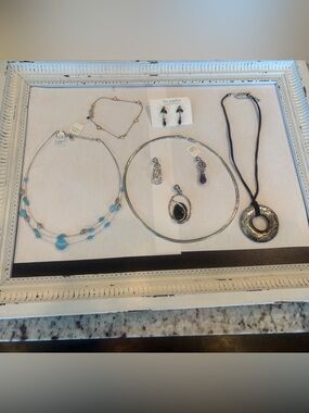 Lia Sophia necklace and interchangeable pendants bundle 💗